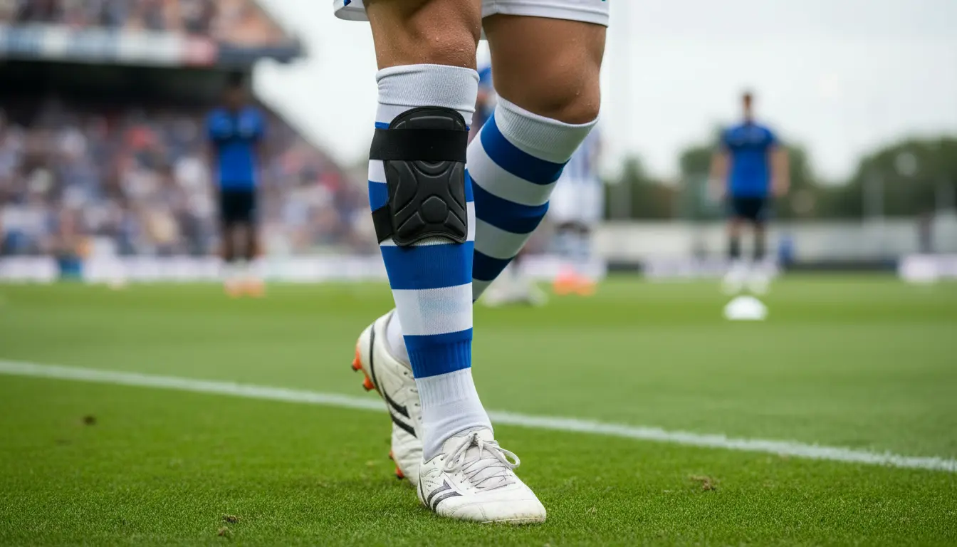 Hoe moeten scheenbeschemers zitten voetbal